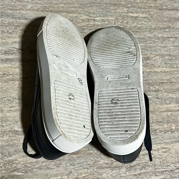 Tory Burch black leather sneakers